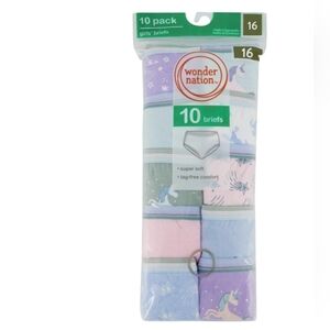 Wonder Nation Girls' Briefs 10-Pack